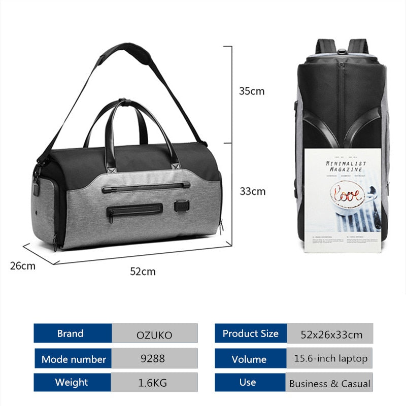 Multifunction Large Capacity Classy Duffle Bag